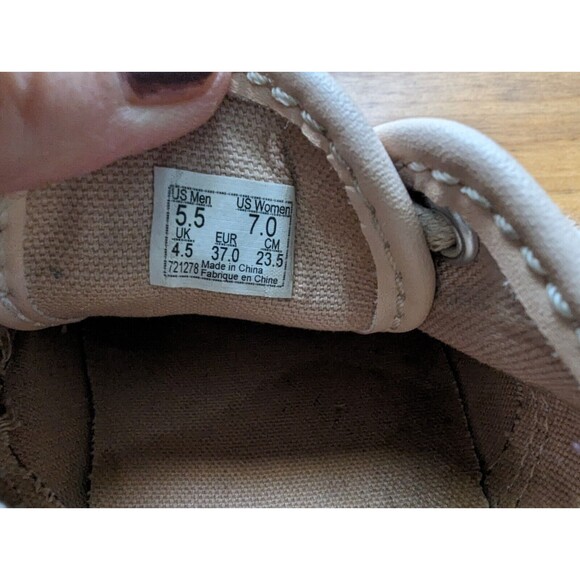 VANS AUTHENTIC LEATHER LOW TOP SNEAKER AMBERLIGHT SIZE WOMEN 7 RARE - Picture 7 of 12